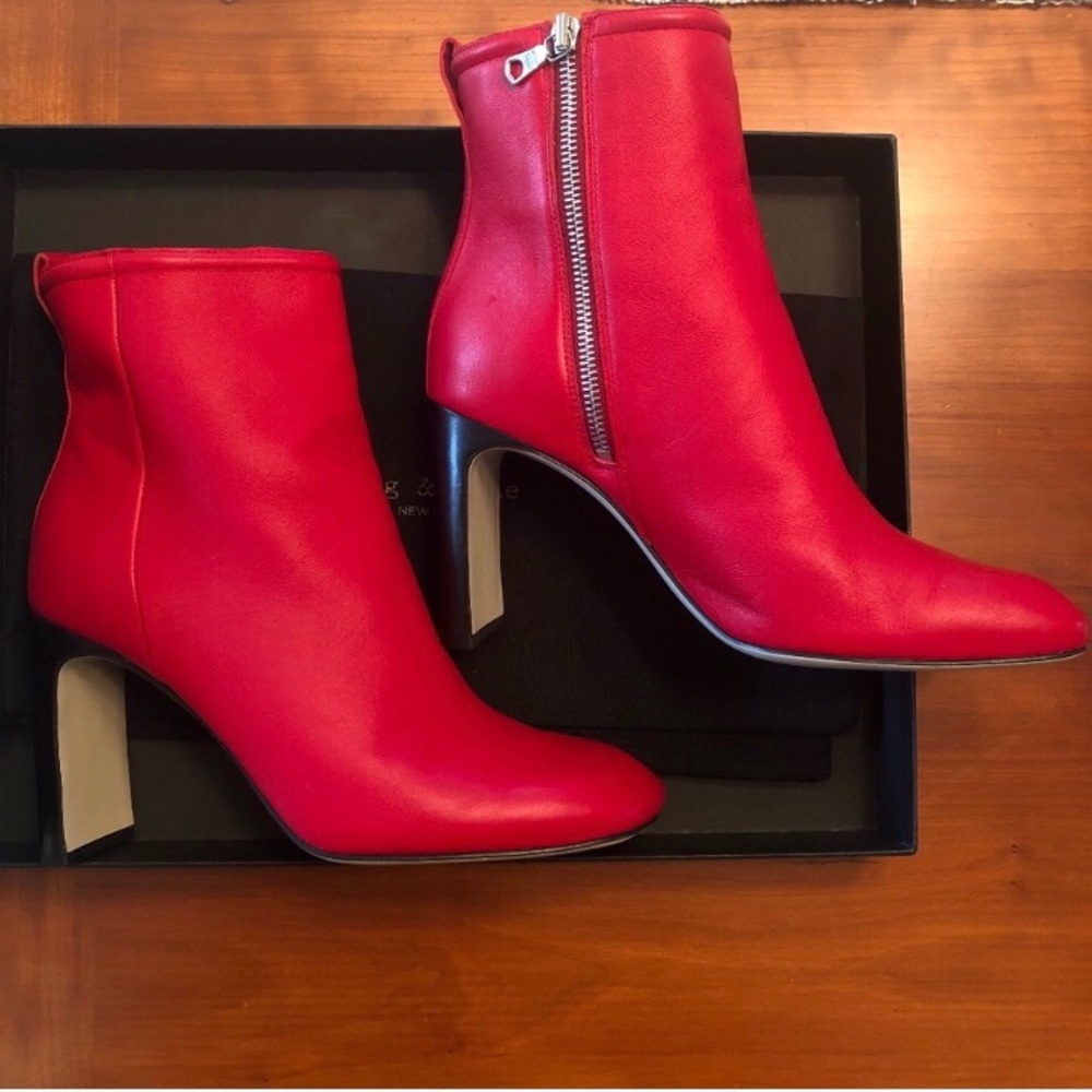 Rag & Bone Bootie Red